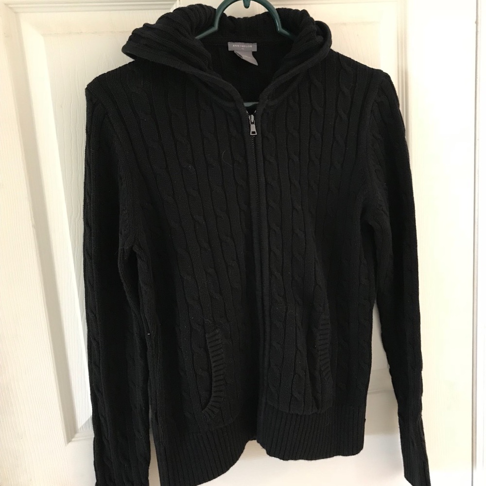 Ann Taylor zip up sweater